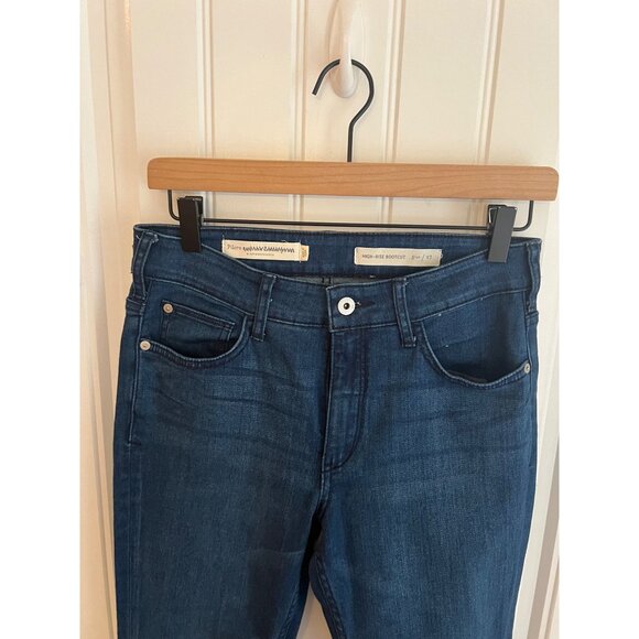 Anthropologie Pilcro & The Letterpress High-Rise Bootcut Jeans Size 27 Dark Wash - Picture 2 of 5